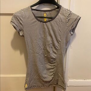 Striped Black and White Women's Top